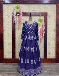 PRINTED  LONG GOWN