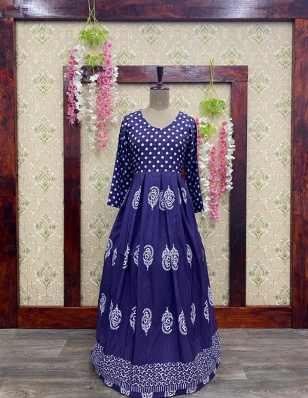 PRINTED  LONG GOWN