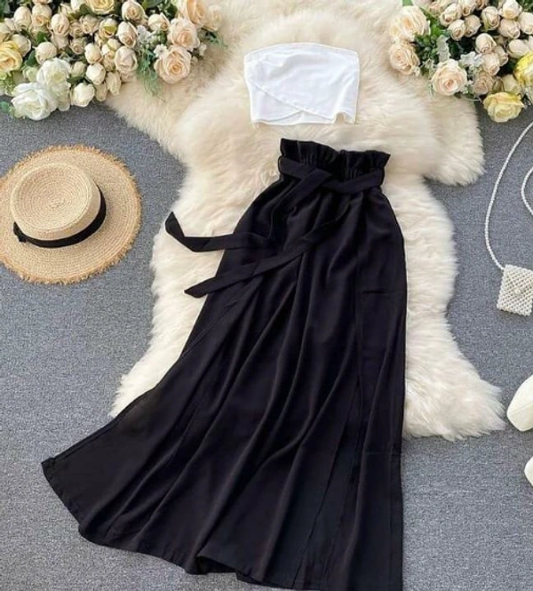 COMBO  DRESS  SKIRT + TOP Best quality - BLACK