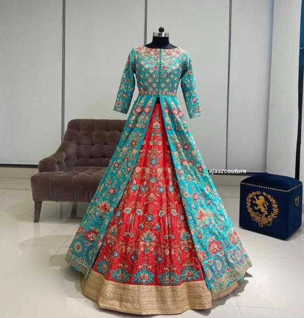 FRONT SIDE OR BACK SIDE FULL WORK FULL HEAVY GOWN 