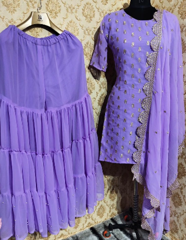 LATEST TOP PLAZO SET