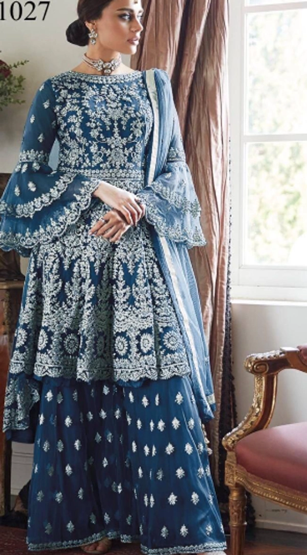TRENDY PLAZO SET - Blue