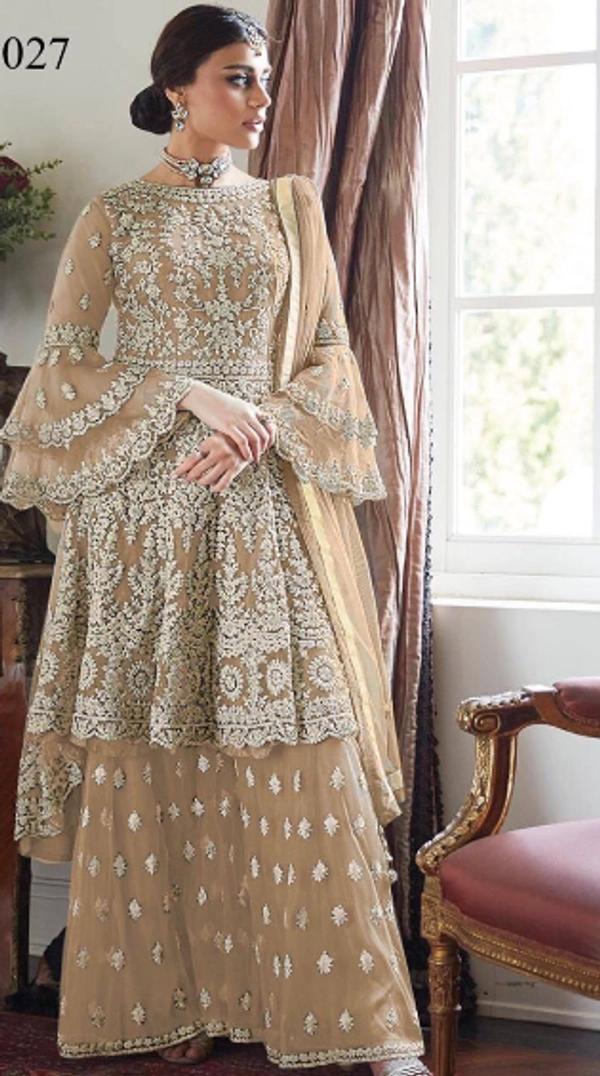 TRENDY PLAZO SET - Light Brown