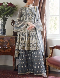TRENDY PLAZO SET - Blue