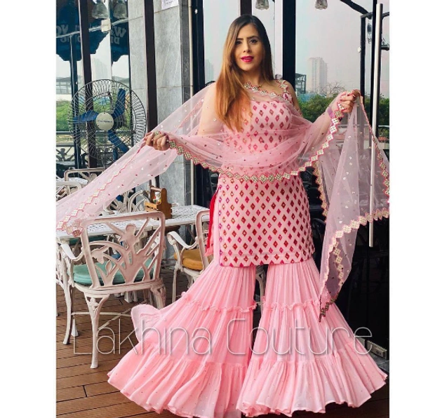 BEAUTIFUL GEORGETTE SHARARA