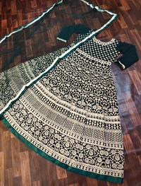FULL WORK LEHENGA - RED