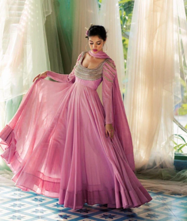  DESIGNER  EMBROIDERED ANARKALI GOWN