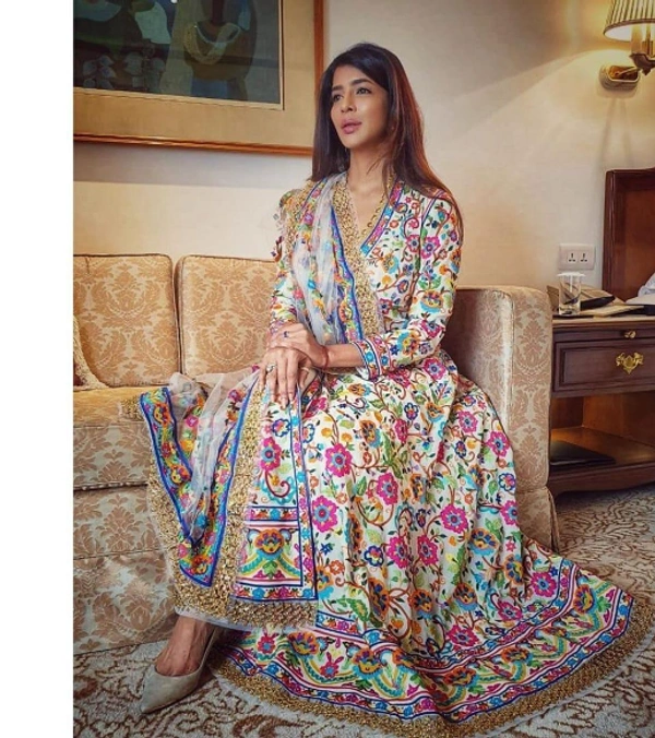 printed gown