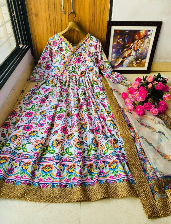 printed gown