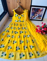 EMBROIDERED  GEORGETTE   OUTFIT