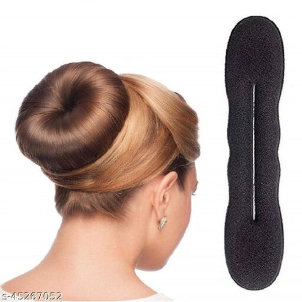 *ASG Pack of 7 Items Combo Hair Styling Bun Maker Hair Tool Accessories for Girls & Women - Black…*