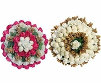 VinshBond Bridal Bun Gajra Hair Flower Bun Gajra  for Women - 1