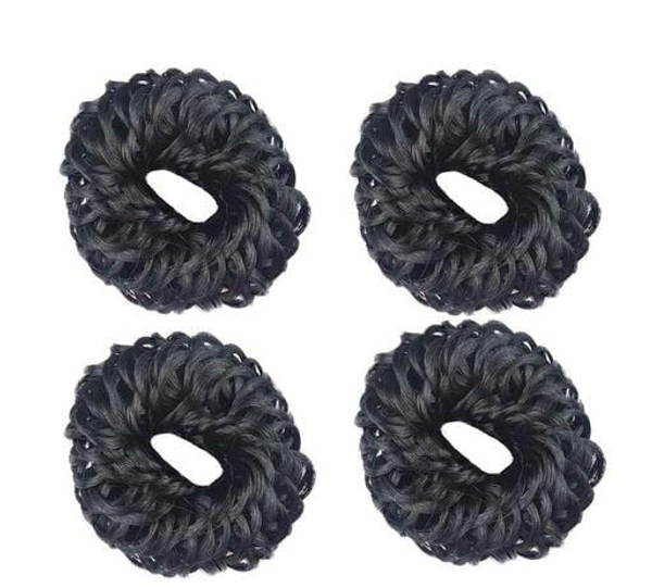 Set of 4, Brown And Black Hair Juda Band,  (Brown And Black)