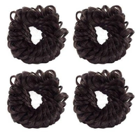 Set of 4, Brown And Black Hair Juda Band,  (Brown And Black)