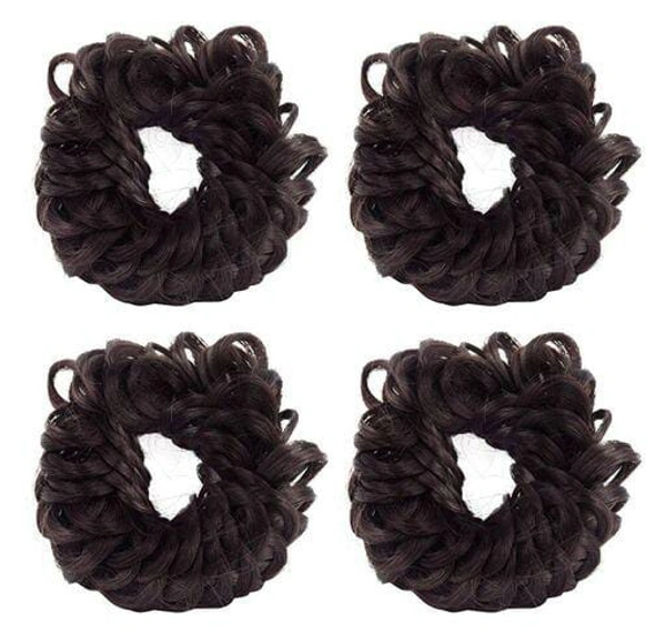 Set of 4, Brown And Black Hair Juda Band,  (Brown And Black)