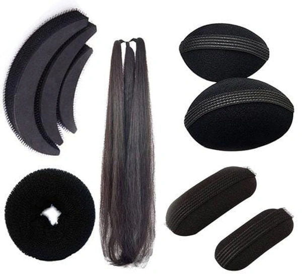 VinshBond Set of 9 Hair Accessories for Women/Girls Weding and Festival for Bun Making and puff maker