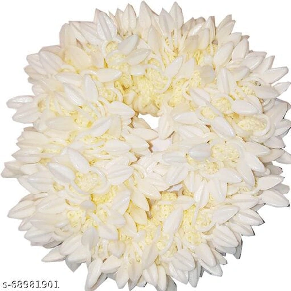 Plastic Hair Bands for Girls Set of 12 With Mogra Flower gajra Combo 