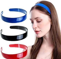 Plastic Hair Bands for Girls Set of 12 With Mogra Flower gajra Combo 