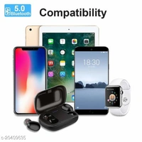 Grostar  L21 Wireless Earphone Mini Bluetooth 5.1 Headphone EARUDS Bluetooth Headset  (Black, True Wireless)