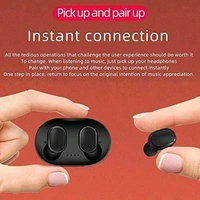 Grostar A6s Wireless Earphone Mini Bluetooth 5.1 Headphone EARUDS Bluetooth Headset  (Black, True Wireless)