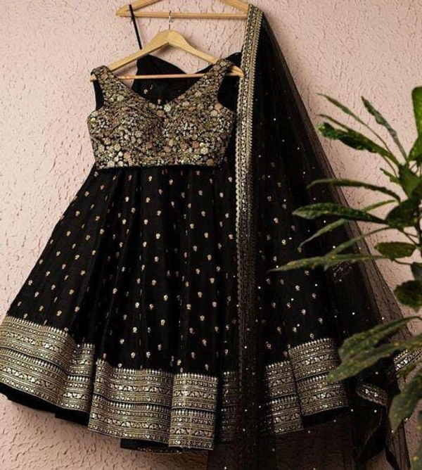 Black Mirror Work Lehenga