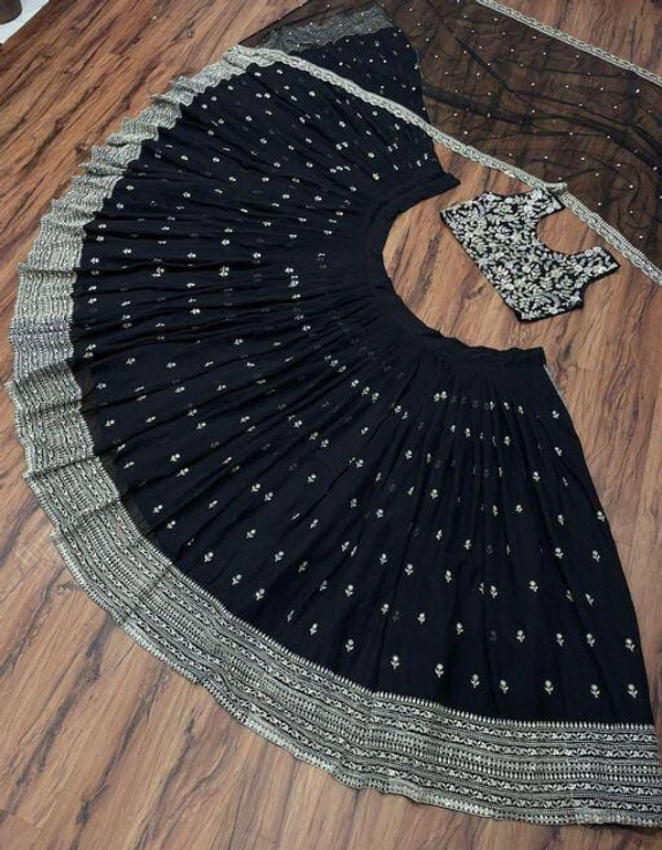 Black Mirror Work Lehenga