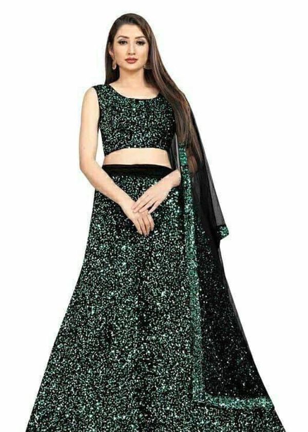 Designer Sequin Lehenga - Grinish