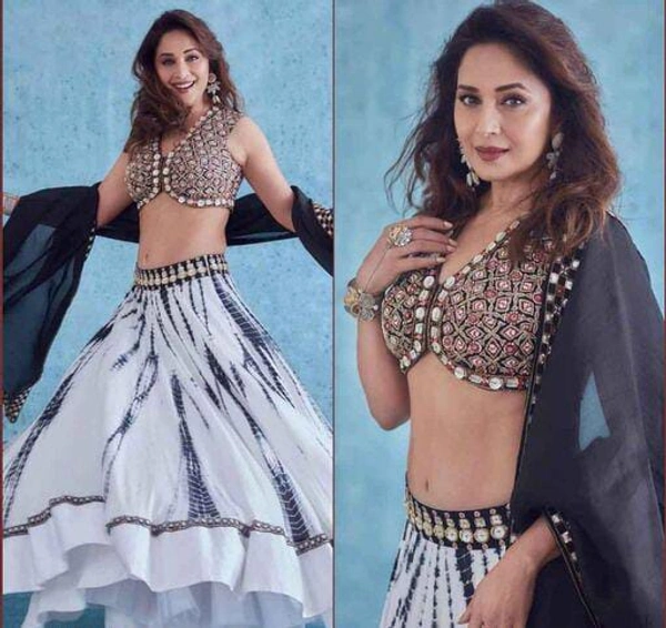  NEW DESIGNER WEDDING WEAR DIGITAL PRINT WITH REAL MIRROR  WORK PRINTED CHOLI  AND GEORGETTE DUPATTA WITH REAL MIRROR WORK - 