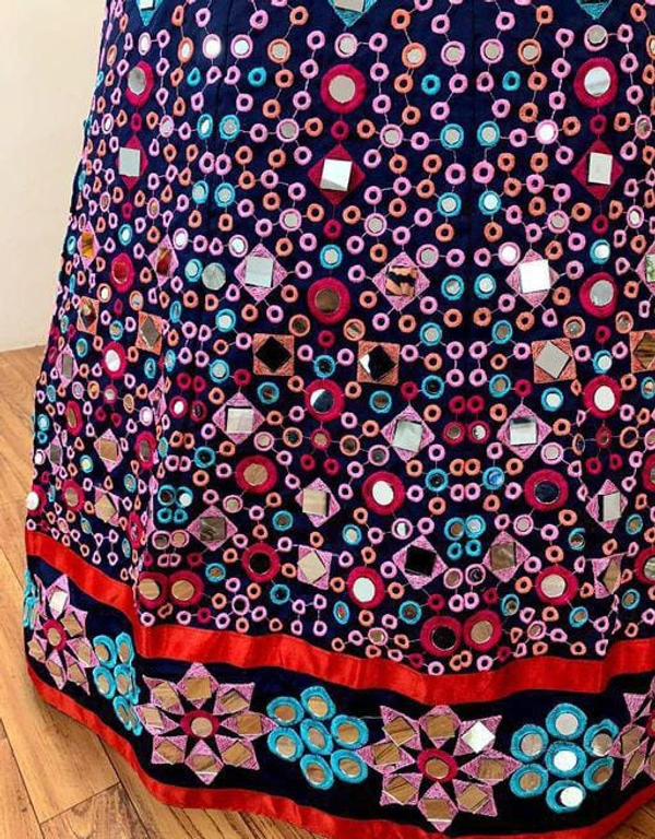BIG REAL MIRROR WORK LEHENGA