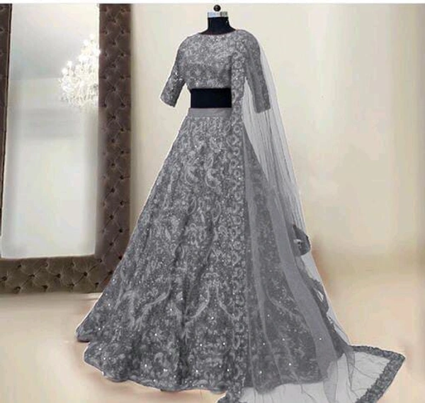 Women Lehenga - grey 