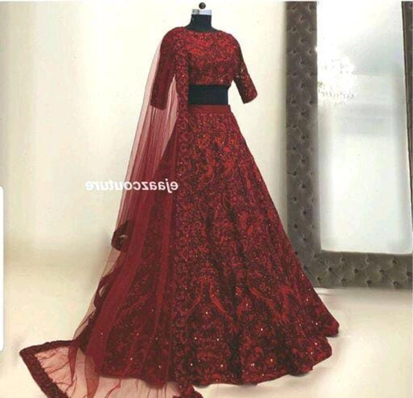 Women Lehenga - Red