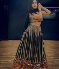 Latest Mirror Work Lehenga