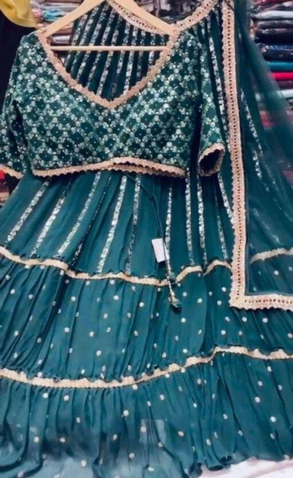 New Mirror Work Lehenga