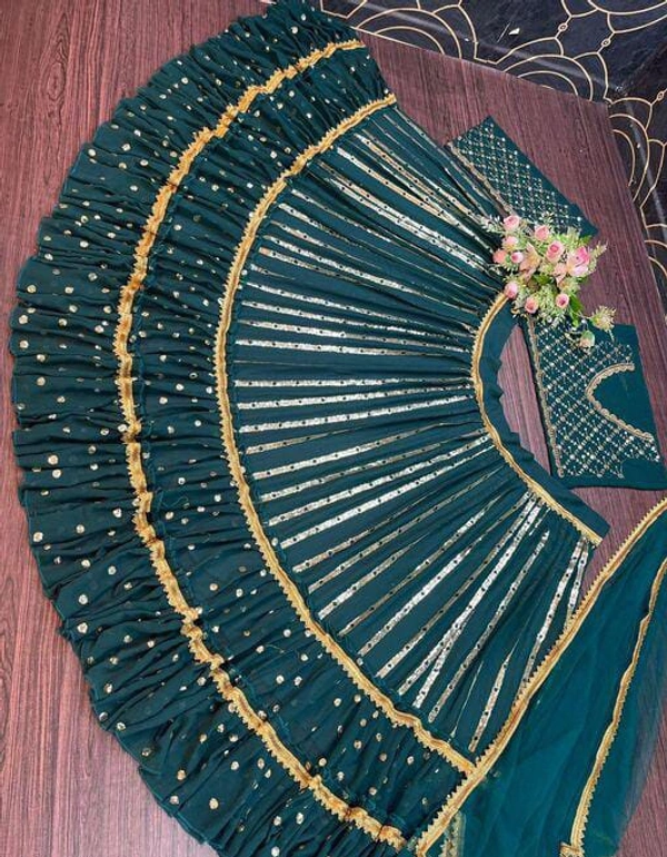 New Mirror Work Lehenga