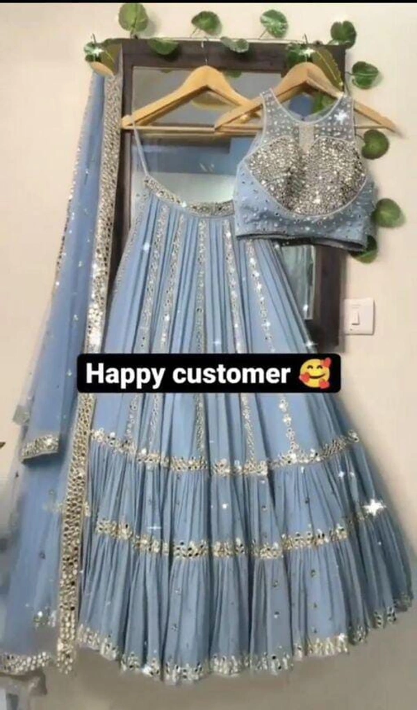 Lehenga Design HEAVY MIRROR WORK LEHENGAS WITH DUPATTA