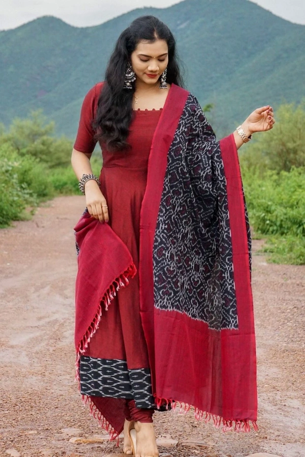 Simple Gown - maroon