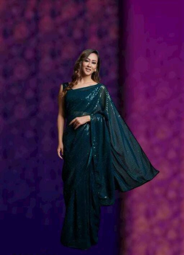 Party Wear Traditional Saree - 3