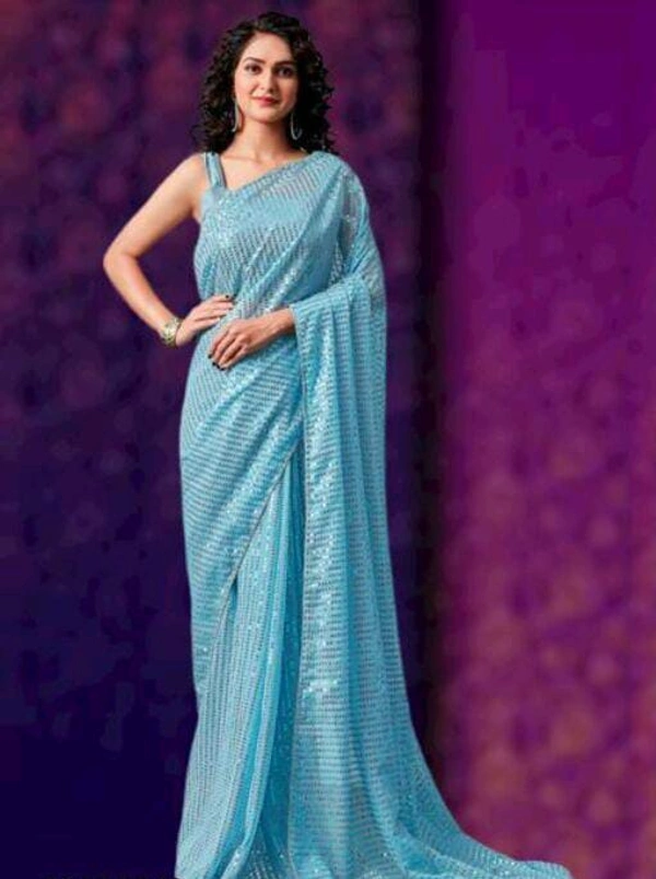 Party Wear Traditional Saree - 3