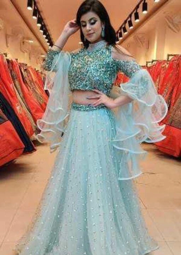Princess Blue Lehenga