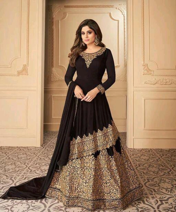 Georgette Sharara Set - Black