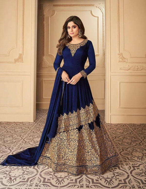 Georgette Sharara Set - Blue