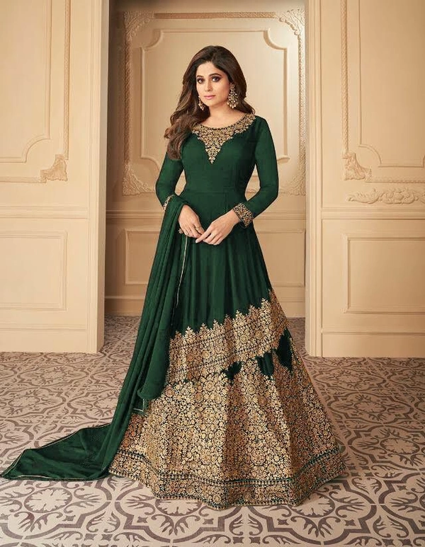 Georgette Sharara Set - Green