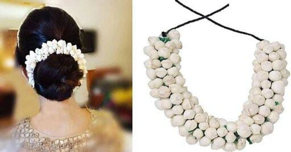 Gajra Flora Hair Accessories For Wedding 2pcs