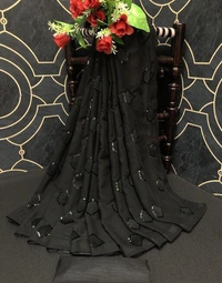  Pretty Sarees-Black Diamond