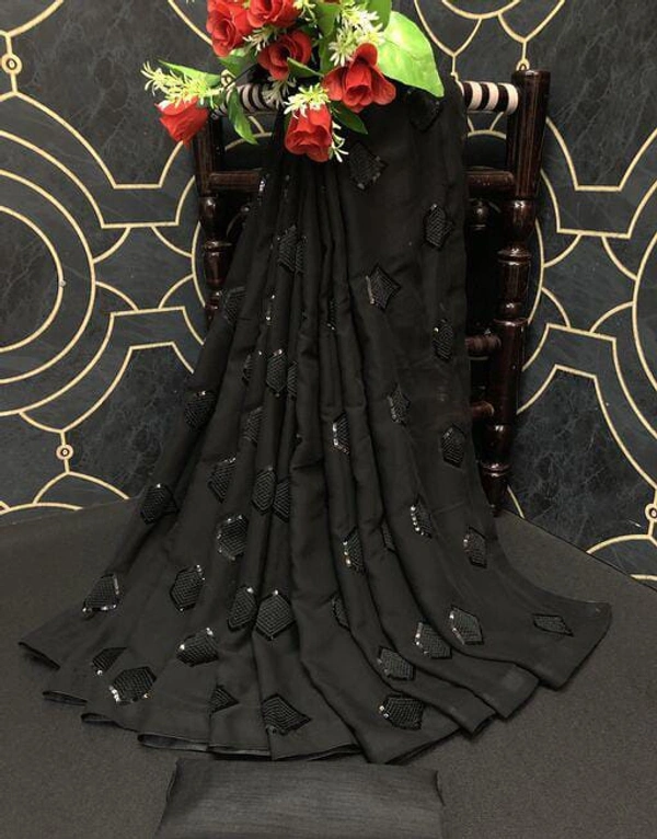  Pretty Sarees-Black Diamond