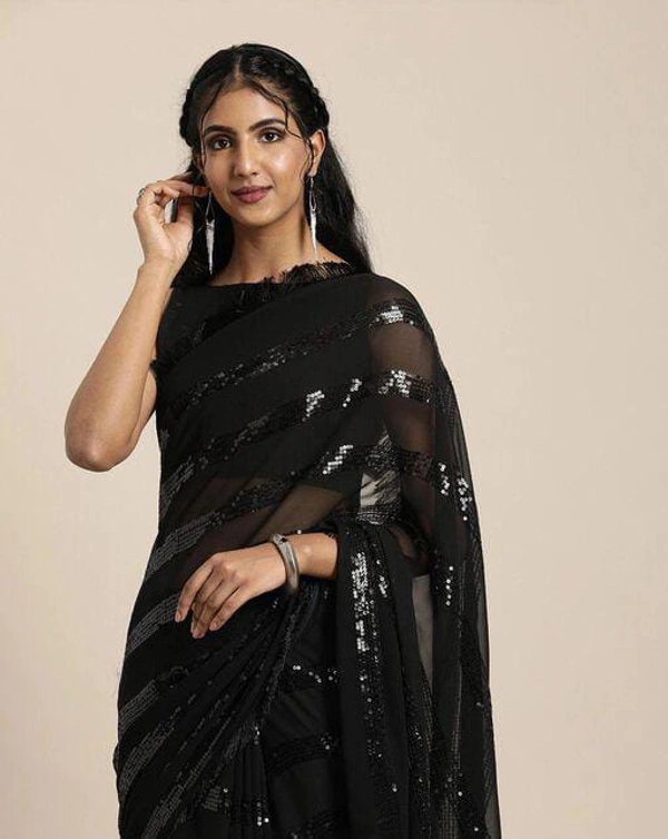 Black Stylish Saare