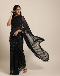 Black Stylish Saare
