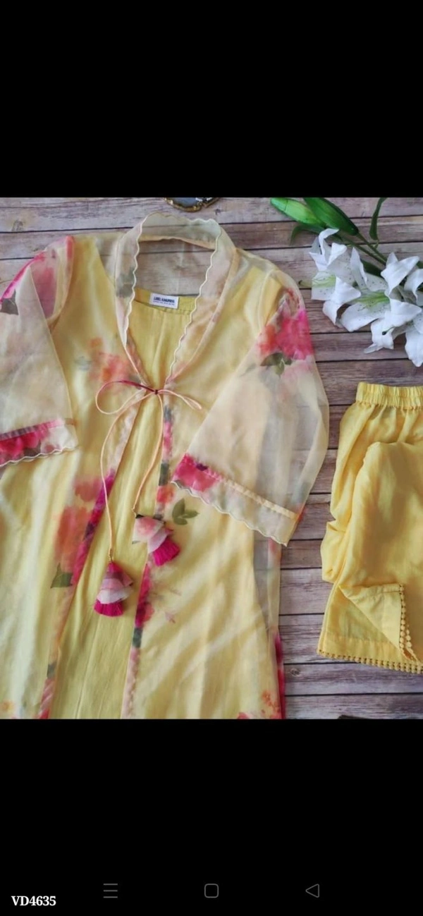 Printed New Arrival Kurta Set - Yellow