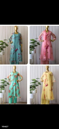 Printed New Arrival Kurta Set - Yellow