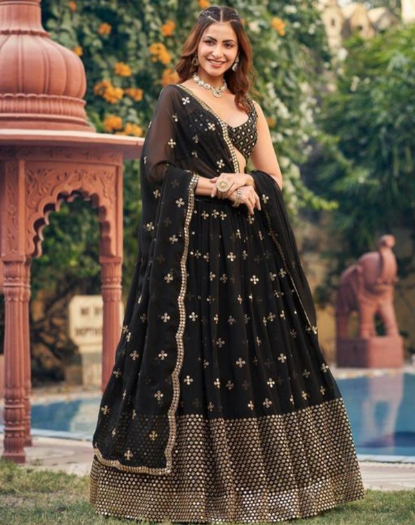 Trending Lehenge Choli - Black